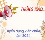 Tuyển dụng viên chức năm 2024