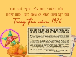 THƯ CHỦ TỊCH TÔN ĐỨC THẮNG GỬI THIẾU NIÊN, NHI ĐỒNG NHÂN DỊP TẾT TRUNG THU NĂM 1976