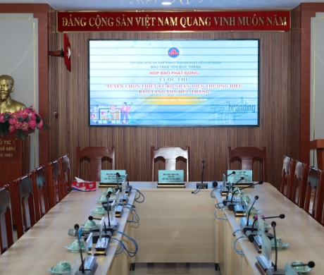HỌP BÁO PHÁT ĐỘNG  “CUỘC THI TUYỂN CHỌN THIẾT KẾ  BỘ NHẬN DIỆN THƯƠNG HIỆU BẢO TÀNG TÔN ĐỨC THẮNG”