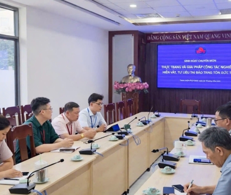 THỰC TRẠNG VÀ GIẢI PHÁP CÔNG TÁC NGHIÊN CỨU  HIỆN VẬT, TƯ LIỆU TẠI BẢO TÀNG TÔN ĐỨC THẮNG