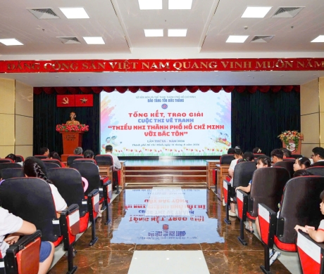BẢO TÀNG TÔN ĐỨC THẮNG TỔ CHỨC  TỔNG KẾT, TRAO GIẢI CUỘC THI VẼ TRANH  “THIẾU NHI THÀNH PHỐ HỒ CHÍ MINH VỚI BÁC TÔN”  LẦN THỨ XX, NĂM 2026