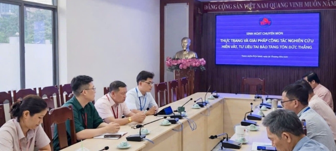 THỰC TRẠNG VÀ GIẢI PHÁP CÔNG TÁC NGHIÊN CỨU  HIỆN VẬT, TƯ LIỆU TẠI BẢO TÀNG TÔN ĐỨC THẮNG