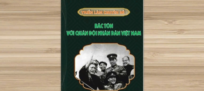 Triển lãm chuyên đề "Bác Tôn với Quân đội Nhân dân Việt Nam"